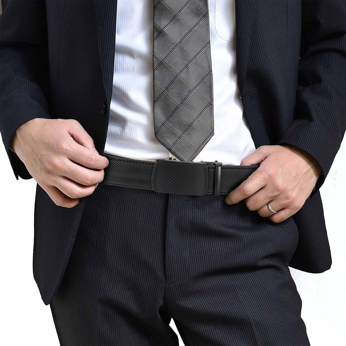 🔥LAST DAY 49% OFF - Leather Ratchet Belt With Adjustable Buckle