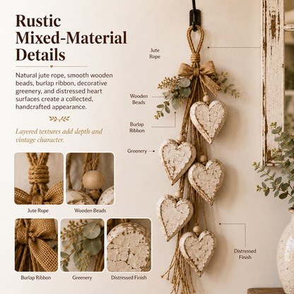 🔥Last Day 45% OFF - 🤎 Hanging Heart Wall Decor