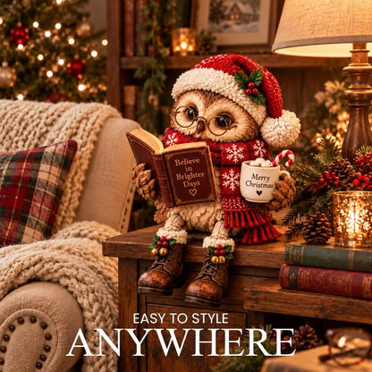🦉Reading Owl Figurine – Cozy Book Lover Décor & Thoughtful Gift