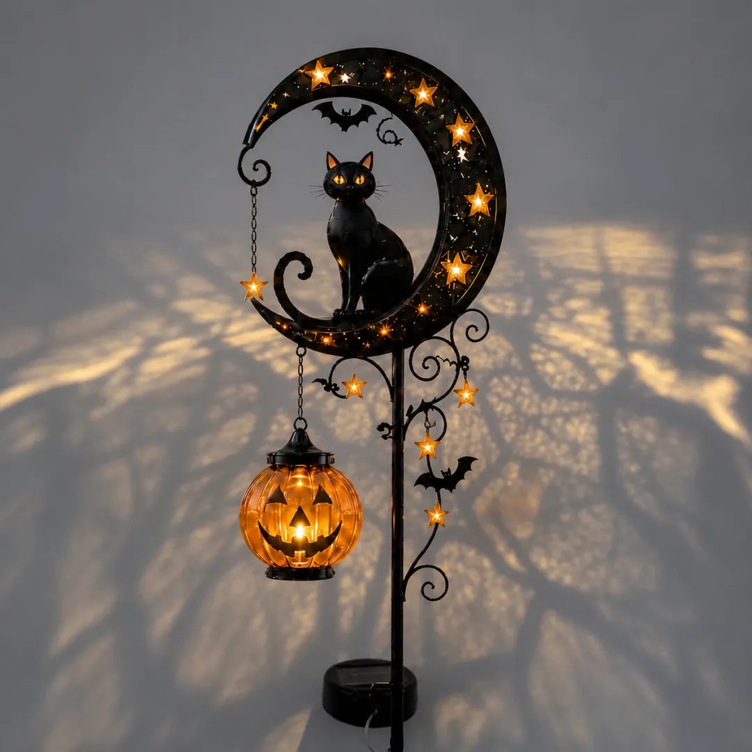 🎃Halloween Early Bird Special Sale 49% OFF-Pumpkin Moon Garden Stake Light