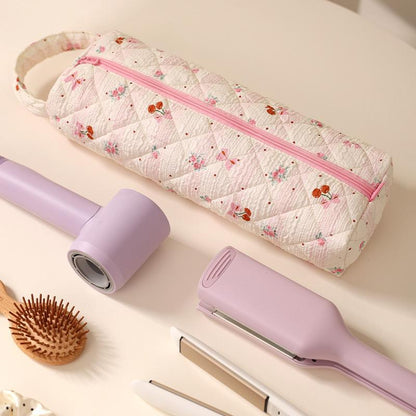 💄 Quilted Large-Capacity Travel Makeup & Toiletry Bag – Stylish, Spacious & Easy to Carry 👜