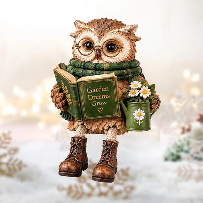 🦉Reading Owl Figurine – Cozy Book Lover Décor & Thoughtful Gift