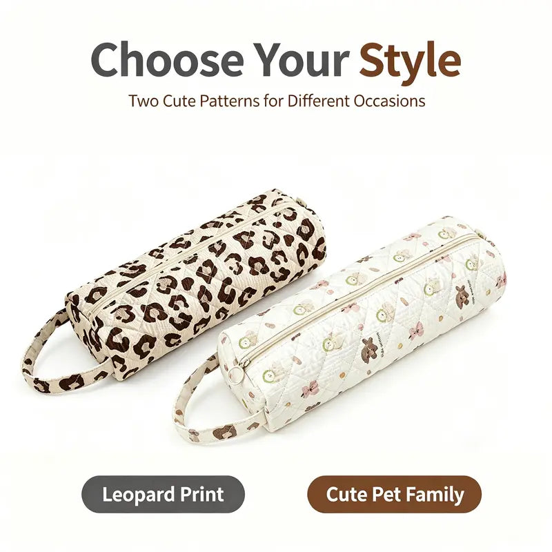 💄 Quilted Large-Capacity Travel Makeup & Toiletry Bag – Stylish, Spacious & Easy to Carry 👜