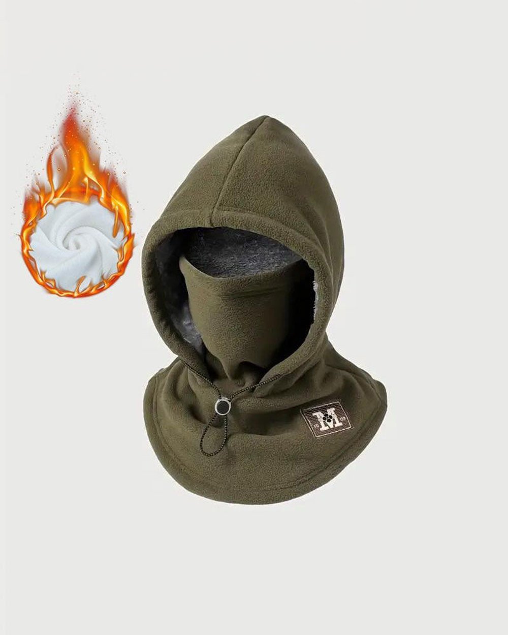 3-in-1 Fleece Winter Hood – Face Cover & Neck Warmer for Cold Weather