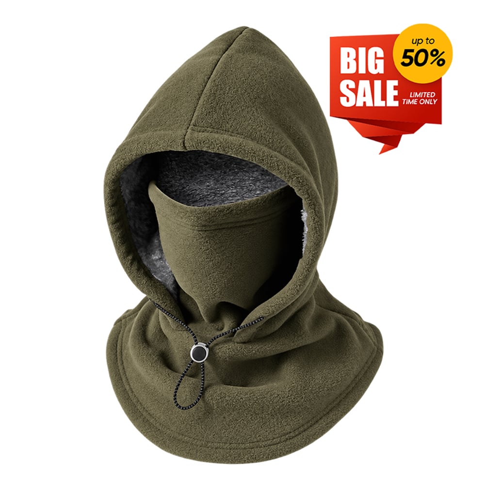 3-in-1 Fleece Winter Hood – Face Cover & Neck Warmer for Cold Weather